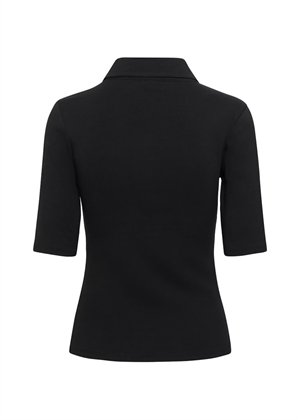 Drew polo bluse Black Gestuz 